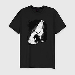 Футболка slim-fit DARK SOULS ТЁМНЫЕ ДУШИ, цвет: черный