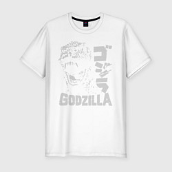 Футболка slim-fit GODZILLA, цвет: белый