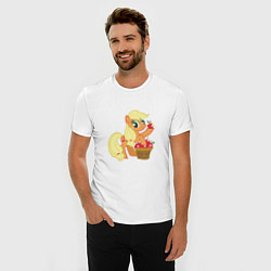 Футболка slim-fit Applejack, цвет: белый — фото 2