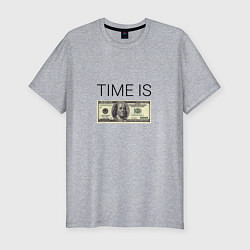 Футболка slim-fit TIME IS MONEY, цвет: меланж