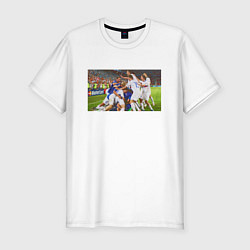 Футболка slim-fit Russian national football team, цвет: белый