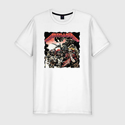 Футболка slim-fit METALLICA HARD ROCK, цвет: белый