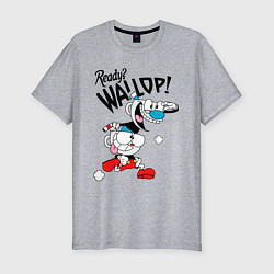 Футболка slim-fit Ready? Wallop! Cuphead, цвет: меланж