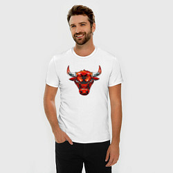 Футболка slim-fit BULL, цвет: белый — фото 2