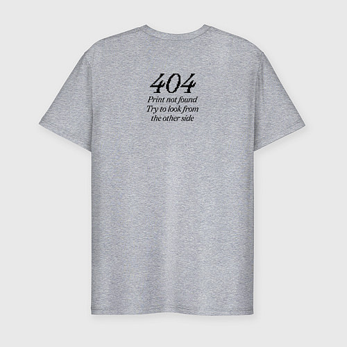 Мужская slim-футболка Я дизайнер, я так вижу / Меланж – фото 2