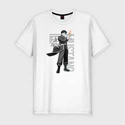 Мужская slim-футболка Стальной алхимик