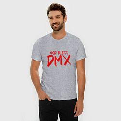 Футболка slim-fit God Bless DMX, цвет: меланж — фото 2