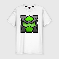 Футболка slim-fit Geometry Dash: Doom Z, цвет: белый