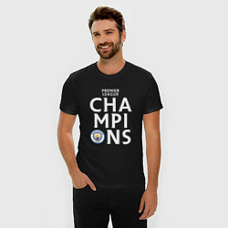 Футболка slim-fit Manchester City Champions, цвет: черный — фото 2