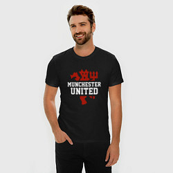 Футболка slim-fit Manchester United Red Devils, цвет: черный — фото 2