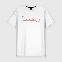 Мужская slim-футболка Медсестра Стетоскоп Z