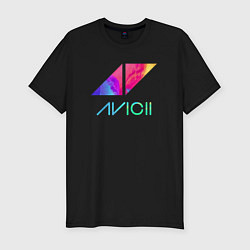 Футболка slim-fit AVICII RAIBOW, цвет: черный
