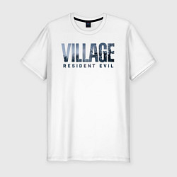 Футболка slim-fit Resident Evil Village Хоррор, цвет: белый