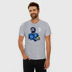 Футболка slim-fit Andrea Pirlo, цвет: меланж — фото 2