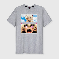 Футболка slim-fit Anger, цвет: меланж