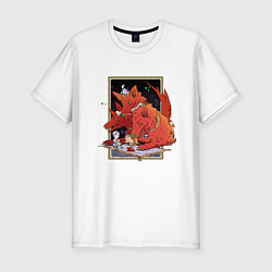 Мужская slim-футболка Маленький Загрей