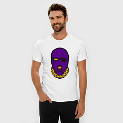 Футболка slim-fit DaBaby Purple Mask, цвет: белый — фото 2