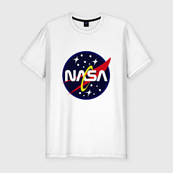 Футболка slim-fit Space NASA, цвет: белый
