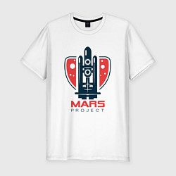 Футболка slim-fit Mars Project, цвет: белый