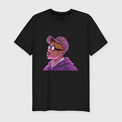 Футболка slim-fit DaBaby Violet, цвет: черный