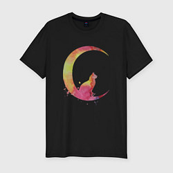Мужская slim-футболка Space Cat