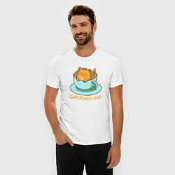 Футболка slim-fit Catpuccino, цвет: белый — фото 2