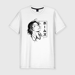 Футболка slim-fit Sharokku Homuzu, цвет: белый