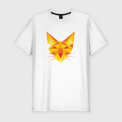 Футболка slim-fit Yellow Cat, цвет: белый