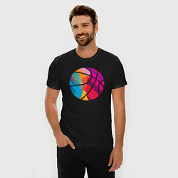 Футболка slim-fit Rainbow Ball, цвет: черный — фото 2