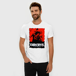 Футболка slim-fit FARCRY ФАРКРАЙ, цвет: белый — фото 2