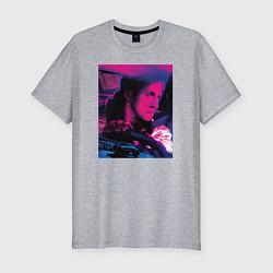 Мужская slim-футболка Фильм драйв