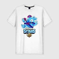 Футболка slim-fit SQUEAK BRAWL STARS СКВИК, цвет: белый