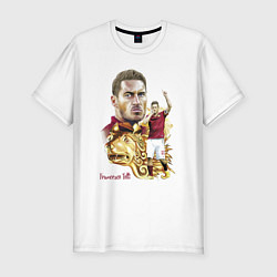 Футболка slim-fit Francesco Totti Roma Italy Captain, цвет: белый