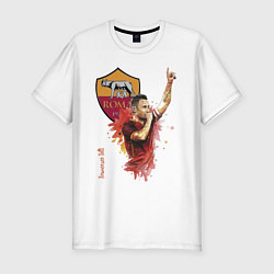 Мужская slim-футболка Francesco Totti - Roma - Italy