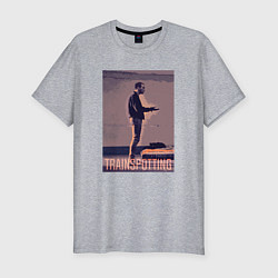 Мужская slim-футболка На игле - Дэнни Бойл