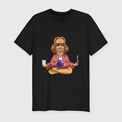 Мужская slim-футболка Медитация