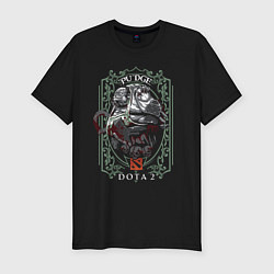 Футболка slim-fit ПУДЖ ДОТА 2 PUDGE DOTA 2, цвет: черный