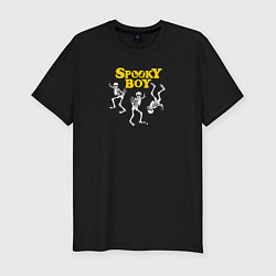 Футболка slim-fit Spooky boy, цвет: черный