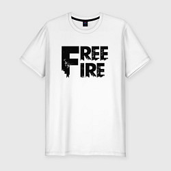 Футболка slim-fit Free Fire big logo, цвет: белый