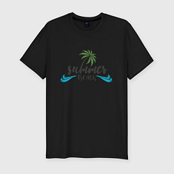 Мужская slim-футболка Summer Beach
