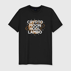 Футболка slim-fit Hodl crypto bro, цвет: черный