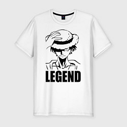 Мужская slim-футболка Луффи Легенда One Piece