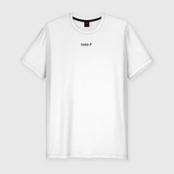 Мужская slim-футболка 1000-7 black