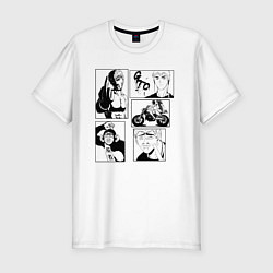 Футболка slim-fit GTO KL, цвет: белый