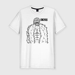 Мужская slim-футболка Донкихот Дофламинго One Piece Большой куш