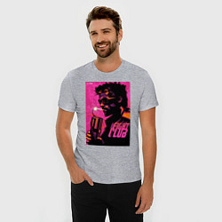 Футболка slim-fit Тайлер Дёрден, Бойцовский клуб, цвет: меланж — фото 2