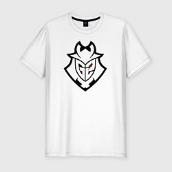 Футболка slim-fit Форма G2 Esport Форма СS:GO, цвет: белый