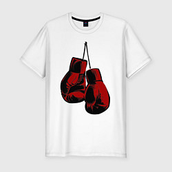 Мужская slim-футболка Боксерские перчатки