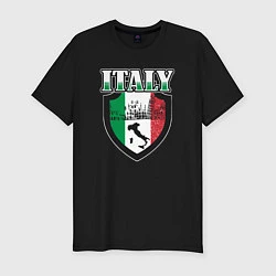 Мужская slim-футболка Italy Shield