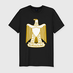 Футболка slim-fit Египет Египетский герб, цвет: черный
